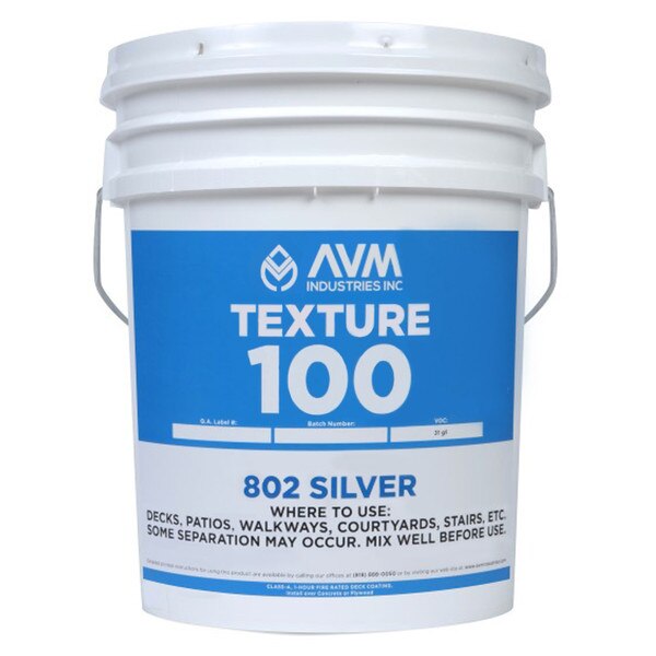 Image of AVM Texture 100 Silver per Gal in 5 Gal Unit - #802 Silver